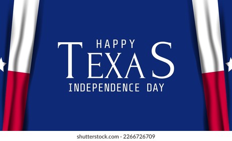 Happy Texas Independence Day Background. Suitable for Greeting Card,Banner,or other texas independence day concept. The Texas state flag in the background