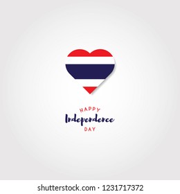 Happy Thailand Independence Day Design Template. Vector Eps 10