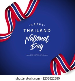 Happy Thailand National Day Vector Template Design Illustration