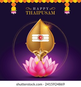 Happy Thaipusam or Thaipoosam festival celebrated by the Tamil community in India and by the Tamil diaspora worldwide