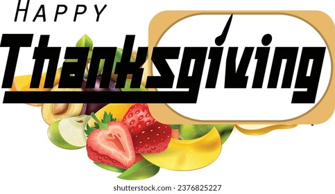 Happy Thanks Giving Banner Fall Leaves thanksgiving day vector illustration Free Download