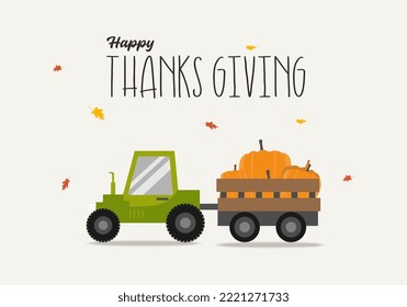 Happy thanks giving day background celebrated on November 24.