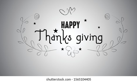 Happy thanks giving, thanks giving day card.