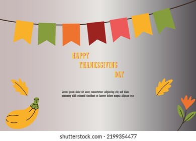 Happy thanks giving day Free Vector