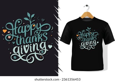 Happy Thanks giving Day Hand Drawn Text
