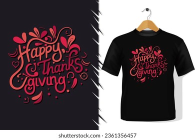 Happy Thanks giving Day Hand Drawn Text