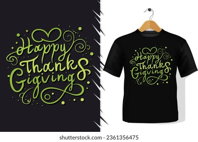 Happy Thanks giving Day Hand Drawn Text