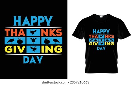 Happy thanks giving day T shirt design