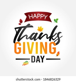 Happy Thanks Giving Days Vector Illustration. Suitable for greeting card, poster and banner.