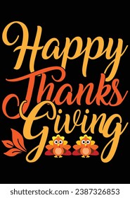 Happy Thanks Giving eps cut file for cutting machine
