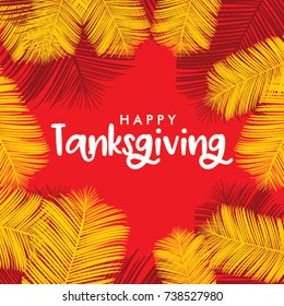 Happy Thanks Giving Logo Vector Template Design
