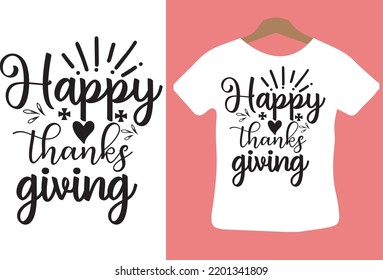 Happy thanks giving svg design