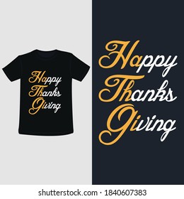 Happy thanks giving t-shirt design