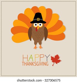 Happy Thanks Giving Vector. Illustration EPS10.