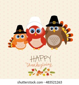 Happy Thanks giving vector. illustration EPS10.