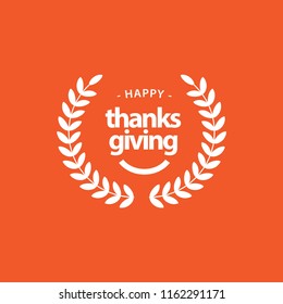 Happy Thanks Giving Vector Template Design Illustration