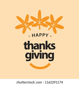 Happy Thanks Giving Vector Template Design Illustration