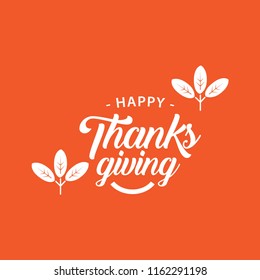 Happy Thanks Giving Vector Template Design Illustration