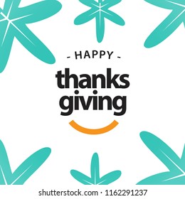 Happy Thanks Giving Vector Template Design Illustration