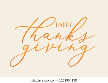 Happy Thanksgiving Autumn Fall Holiday Background Illustration Text Vector Illustration for posters, flyers, online advertisement, social media, greeting cards