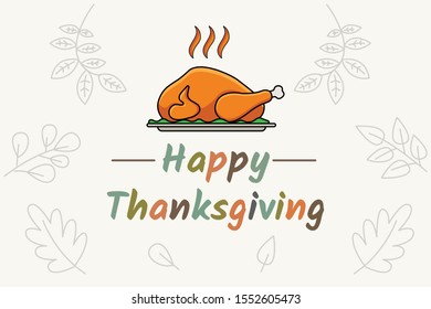 happy Thanksgiving background. Eps10 - Vector