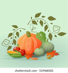 Happy Thanksgiving background illustration