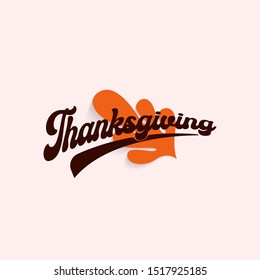 Happy thanksgiving background illustration vector. Thanksgiving web banner and greeting card vector