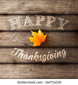 Happy Thanksgiving Background, Vector Illustration.