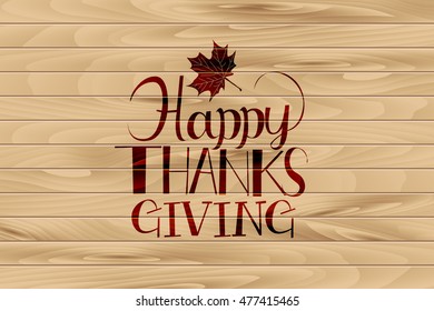 Happy Thanksgiving Background, vector illustration.