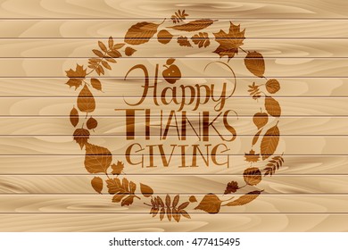 Happy Thanksgiving Background, vector illustration.
