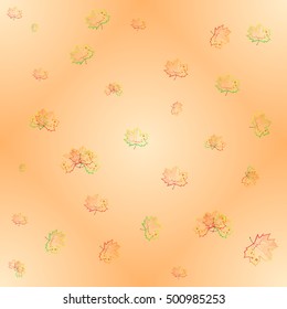 Happy Thanksgiving banner. Thanksgiving background. Vector autumn leaves. 