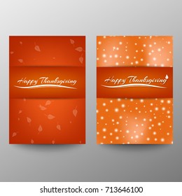 Happy Thanksgiving banner. Invitation design for a Thanksgiving dinner or party. Vector template, can be used for poster, banner, flyer, invitation, greeting card, menu. Vector. A4