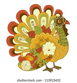 Happy Thanksgiving beautiful turkey card