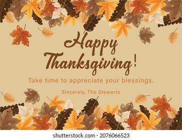 Happy thanksgiving card (name can be edit)