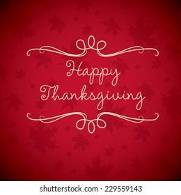  Happy Thanksgiving card in vector format.