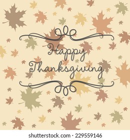  Happy Thanksgiving card in vector format.