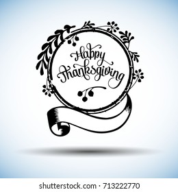 Happy Thanksgiving Celebration Design. Vector illustration. Holiday, thanksgiving, canada