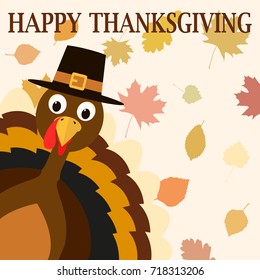 Happy Thanksgiving Celebration Design. Vector Illustration