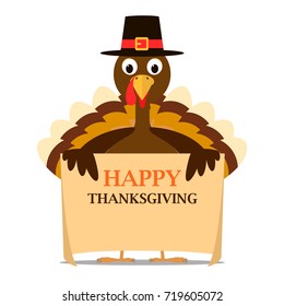 Happy Thanksgiving Celebration Design. Vector Illustration