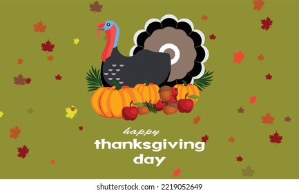 happy thanksgiving day autumn background and thanksgiving celebration