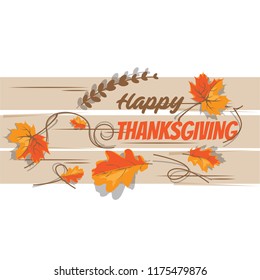 Happy Thanksgiving Day Background Design Vector Eps.10