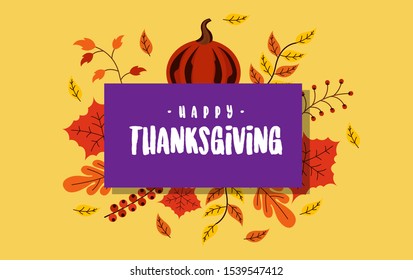 Happy thanksgiving day background illustration vector