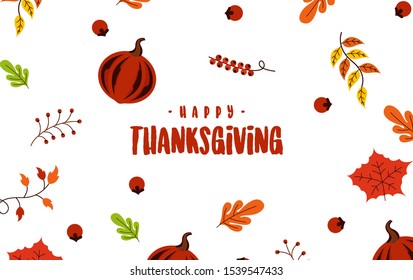 Happy thanksgiving day background illustration vector