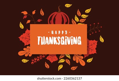 Happy thanksgiving day background illustration vector