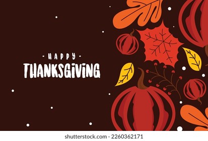 Happy thanksgiving day background illustration vector
