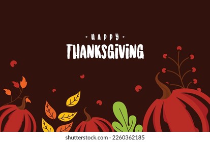 Happy thanksgiving day background illustration vector