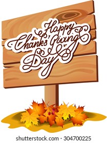 Happy Thanksgiving day banner.