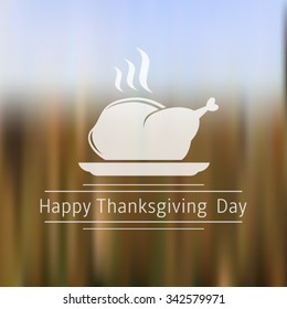 Happy Thanksgiving Day blurred background