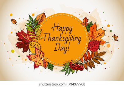 Happy Thanksgiving Day card