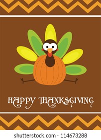 happy thanksgiving day card. vector illustration